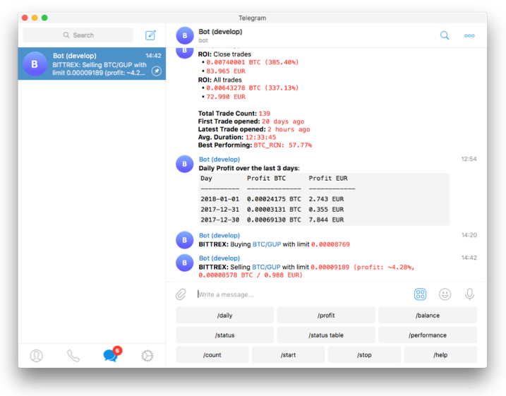 Freqtrade Interface